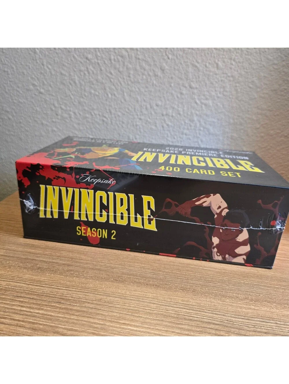 SDCC 2026 Exclusive Keepsake Invincible 2nd Edition Blood Splatter 400 Card Set
